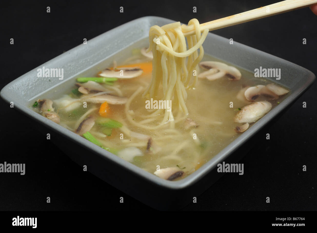 Japanese Miso Soup with noodles Stock Photo - Alamy