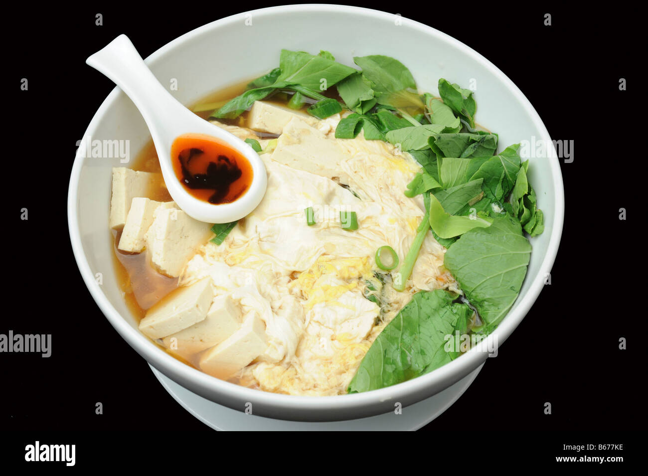 Japanese Miso Soup with Tofu Stock Photo - Alamy