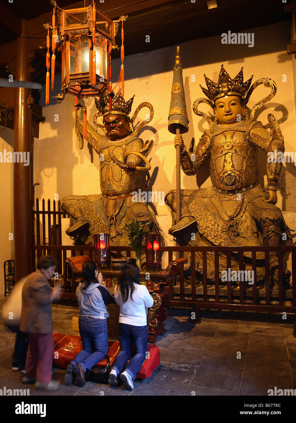 China Shanghai Jade Buddha Temple Stock Photo