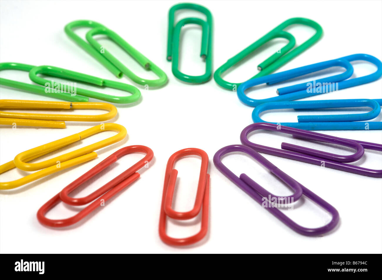 a circle paperclips Stock Photo Alamy