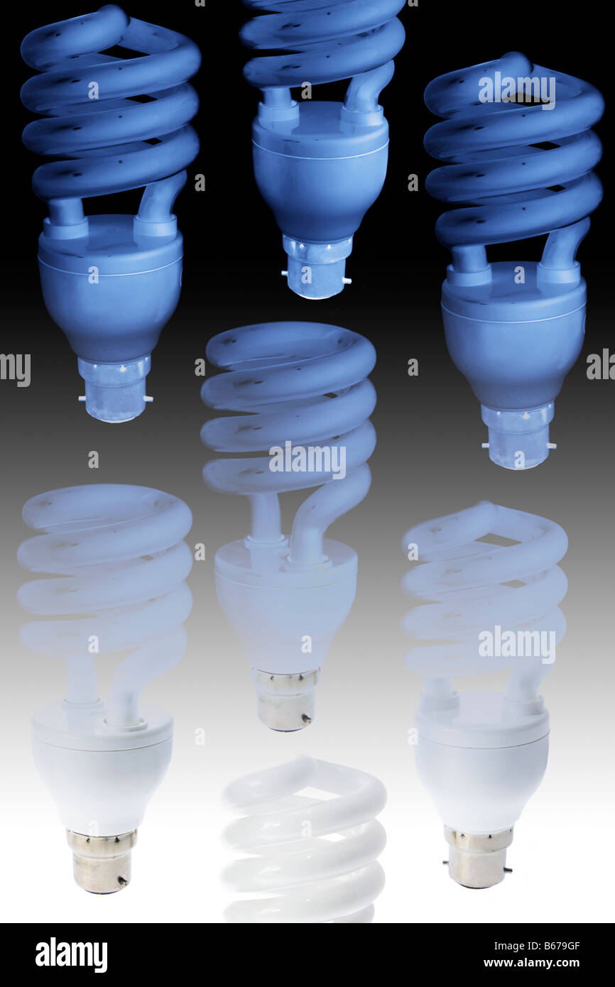 Compact Fluorescent Light Bulbs Stock Photo Alamy