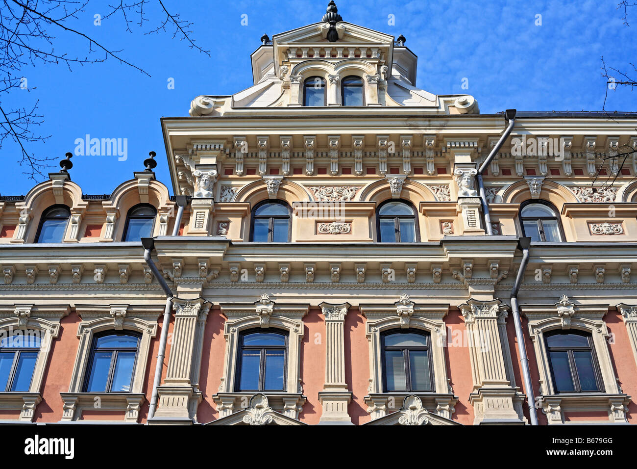 City architecture, street, house, Helsinki, Finland Stock Photo Alamy