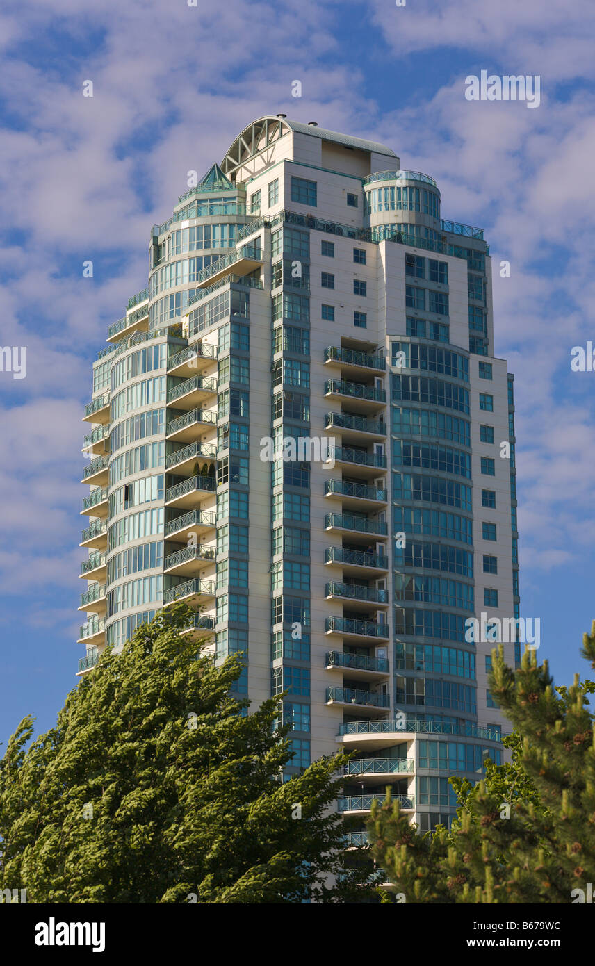 Apartment blocks Vancouver "British Columbia" Canada Stock Photo Alamy