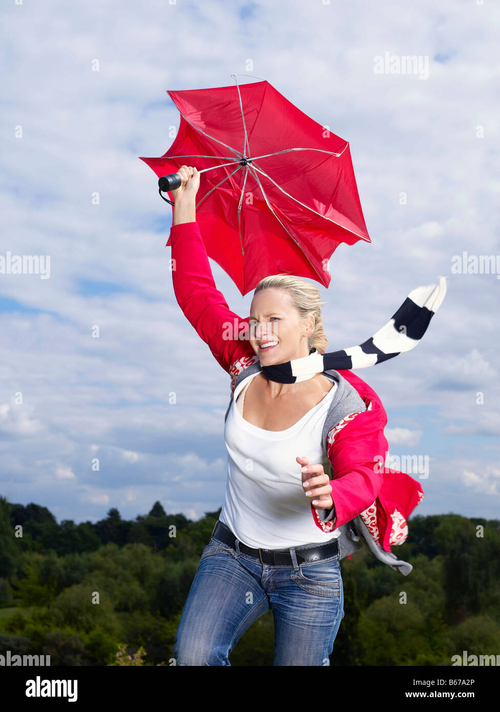 Umbrella wind hires stock photography and images Alamy