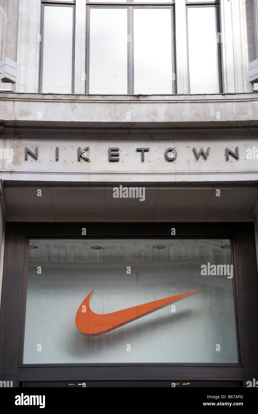 Nike shop Oxford street Stock Photo