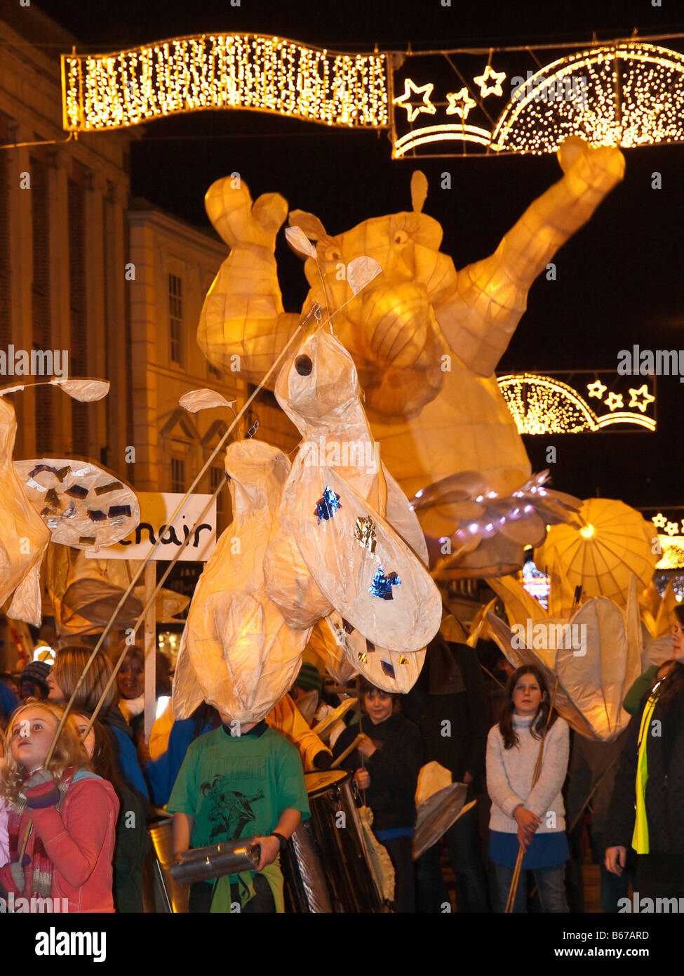 City of Lights parade, Truro, 2008 Stock Photo Alamy