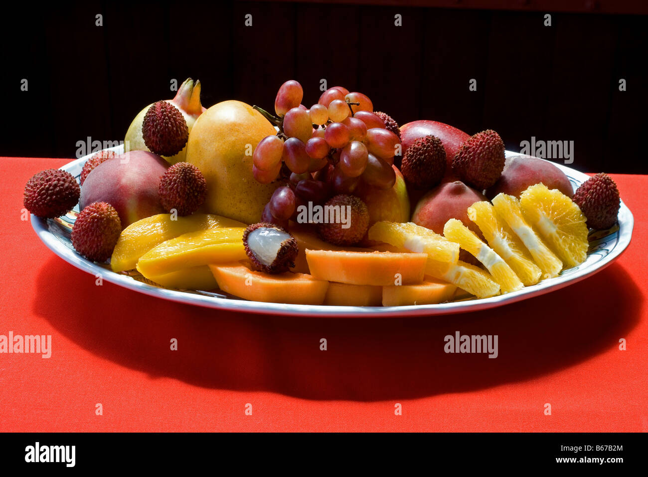 Fruit platter Stock Photo
