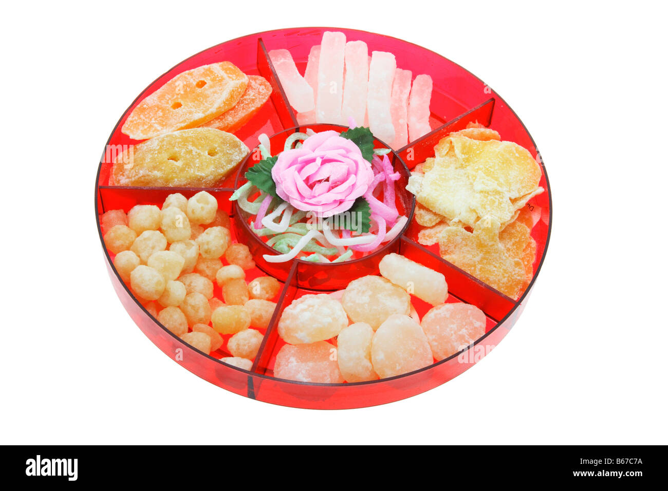 Chinese New Year Food Tray Stock Photo Alamy