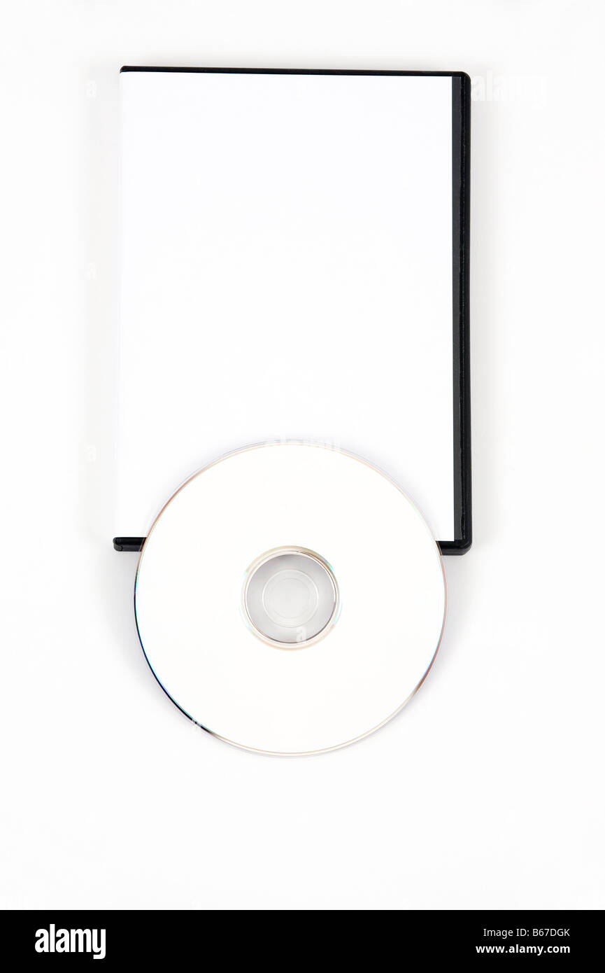 Blank DVD on a case Stock Photo Alamy