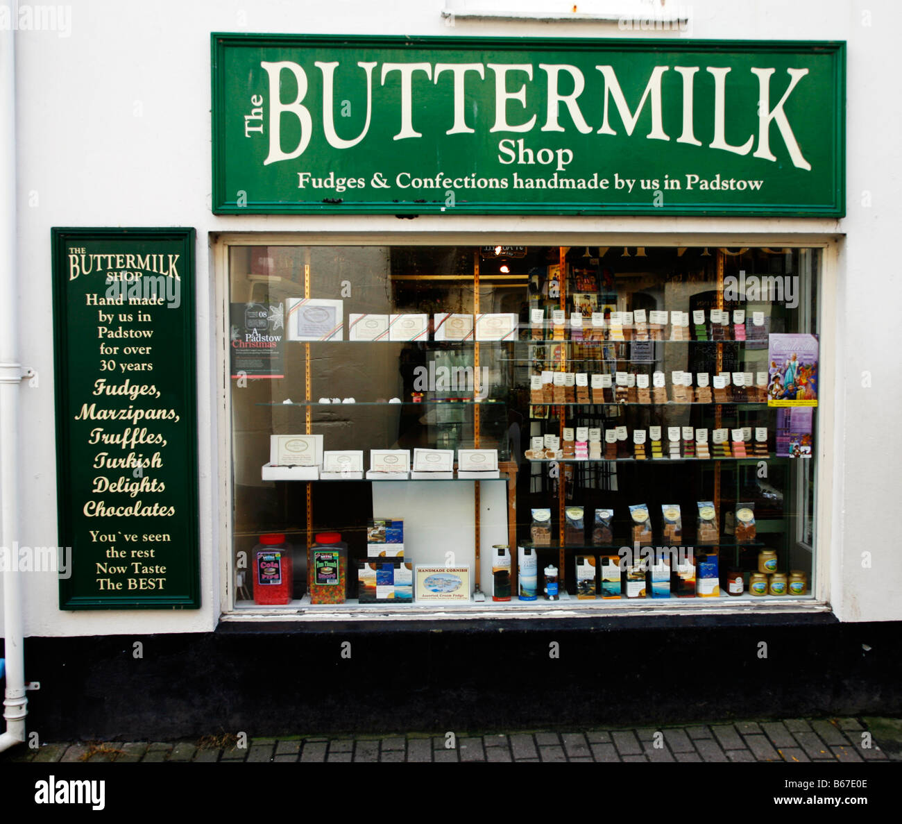 Fudge and confectionery shop, Padstow, Cornwall Stock Photo Alamy