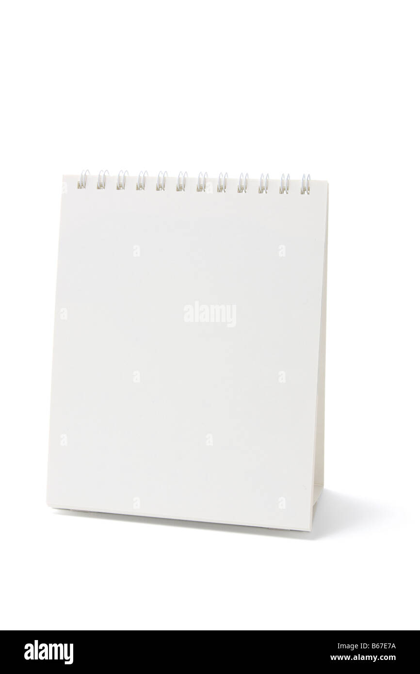 Blank Desk Calendar Stock Photo - Alamy