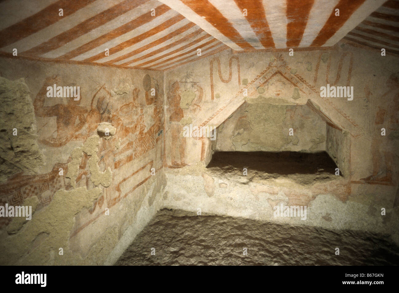 Tarquinia Lazio Italy Etruscan Tomb of the Maiden (end V century BC