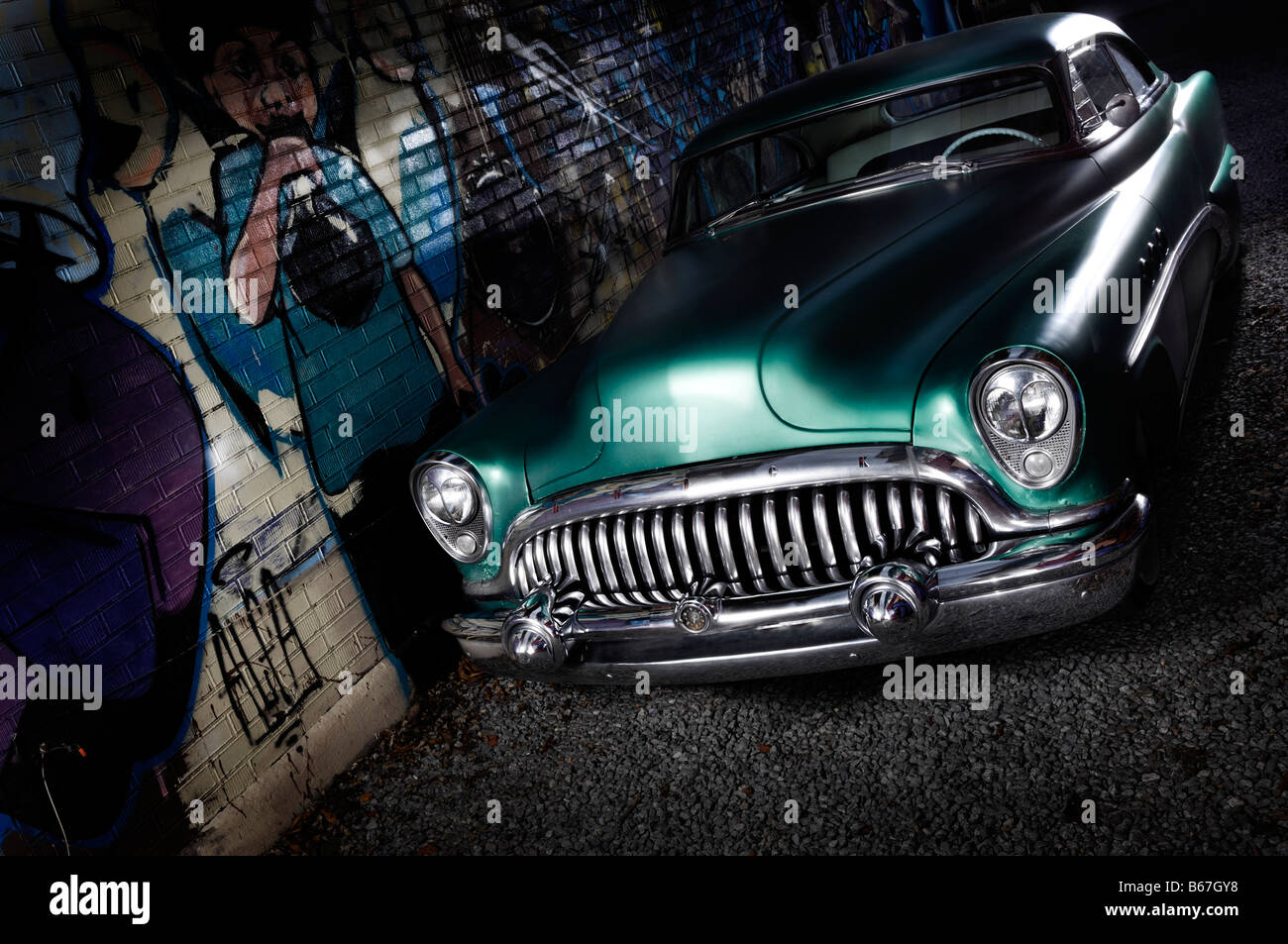License available at MaximImages.com - 1953 Buick Roadmaster classic retro car Stock Photo