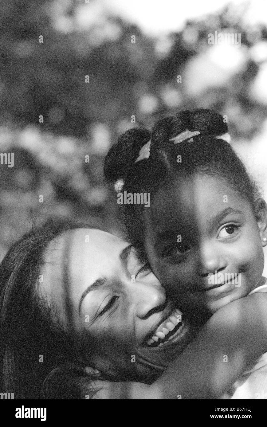 Mother two daughter kids Black and White Stock Photos & Images - Alamy