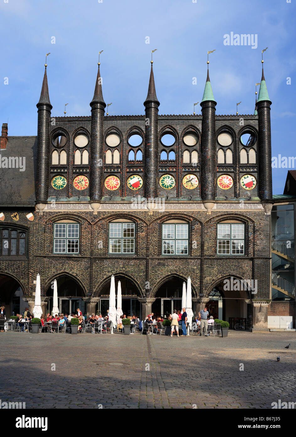 City hall (Rathaus), Lubeck, Schleswig Holstein, Germany Stock Photo