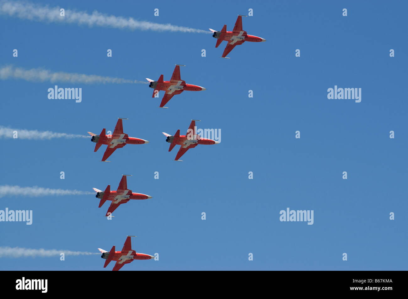 Aircrafts in formation Stock Photo - Alamy