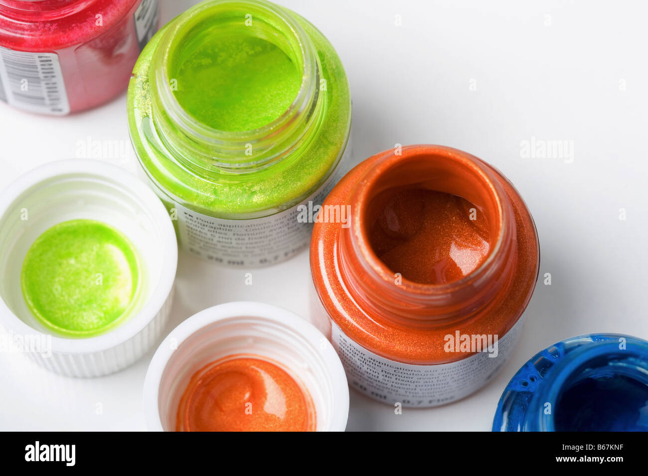 Close-up of watercolor paints Stock Photo