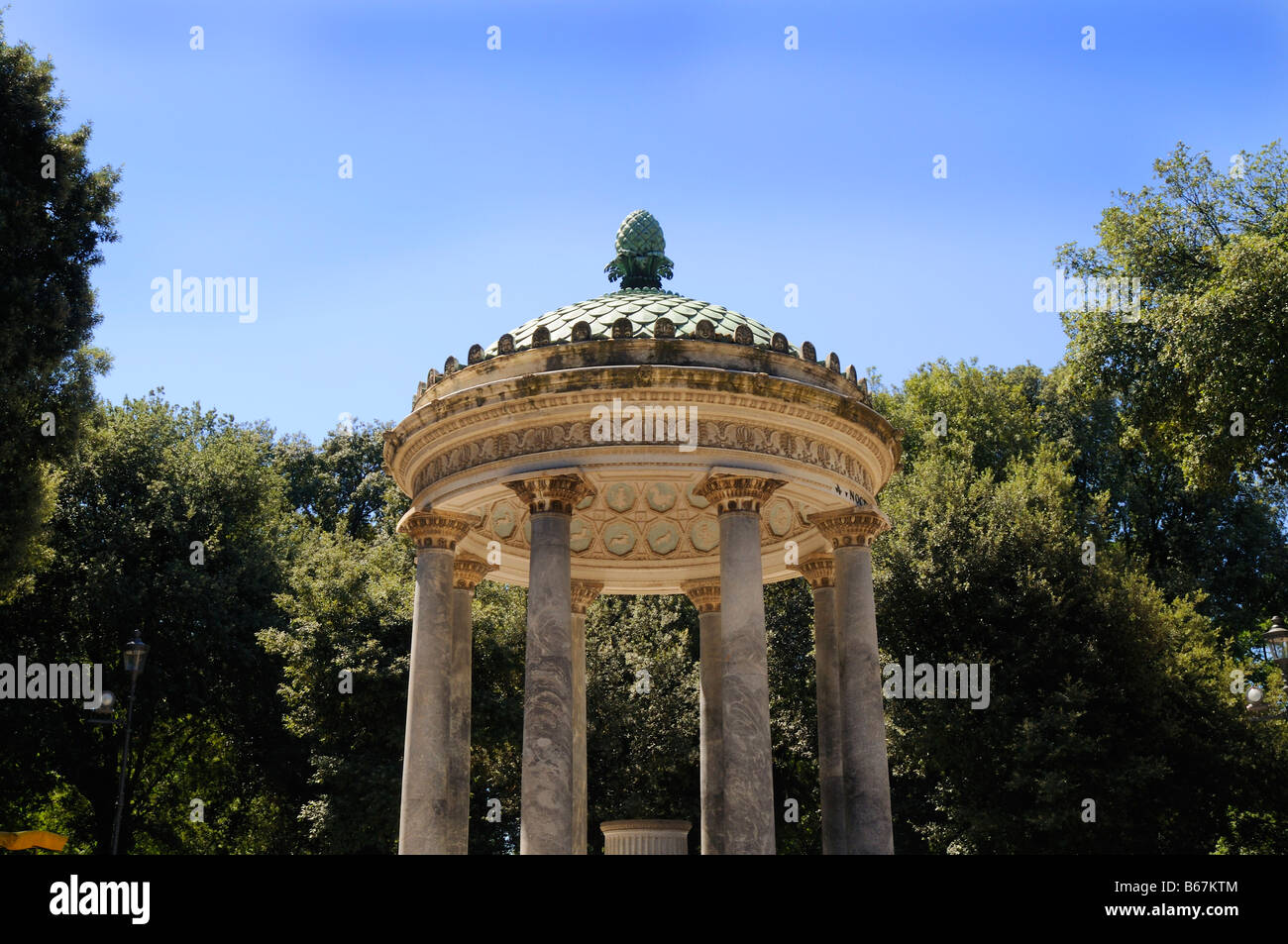 Little Temple in the Borghese Gardens in Rome Italy Stock Photo - Alamy