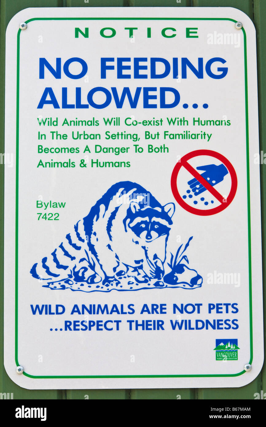No feeding sign hires stock photography and images Alamy