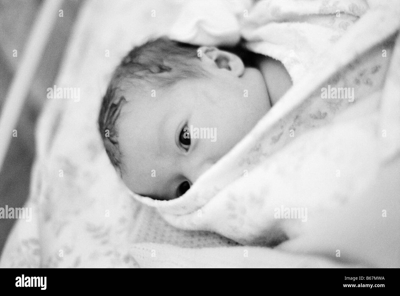 Newborn boy in hospital Stock Photo Alamy