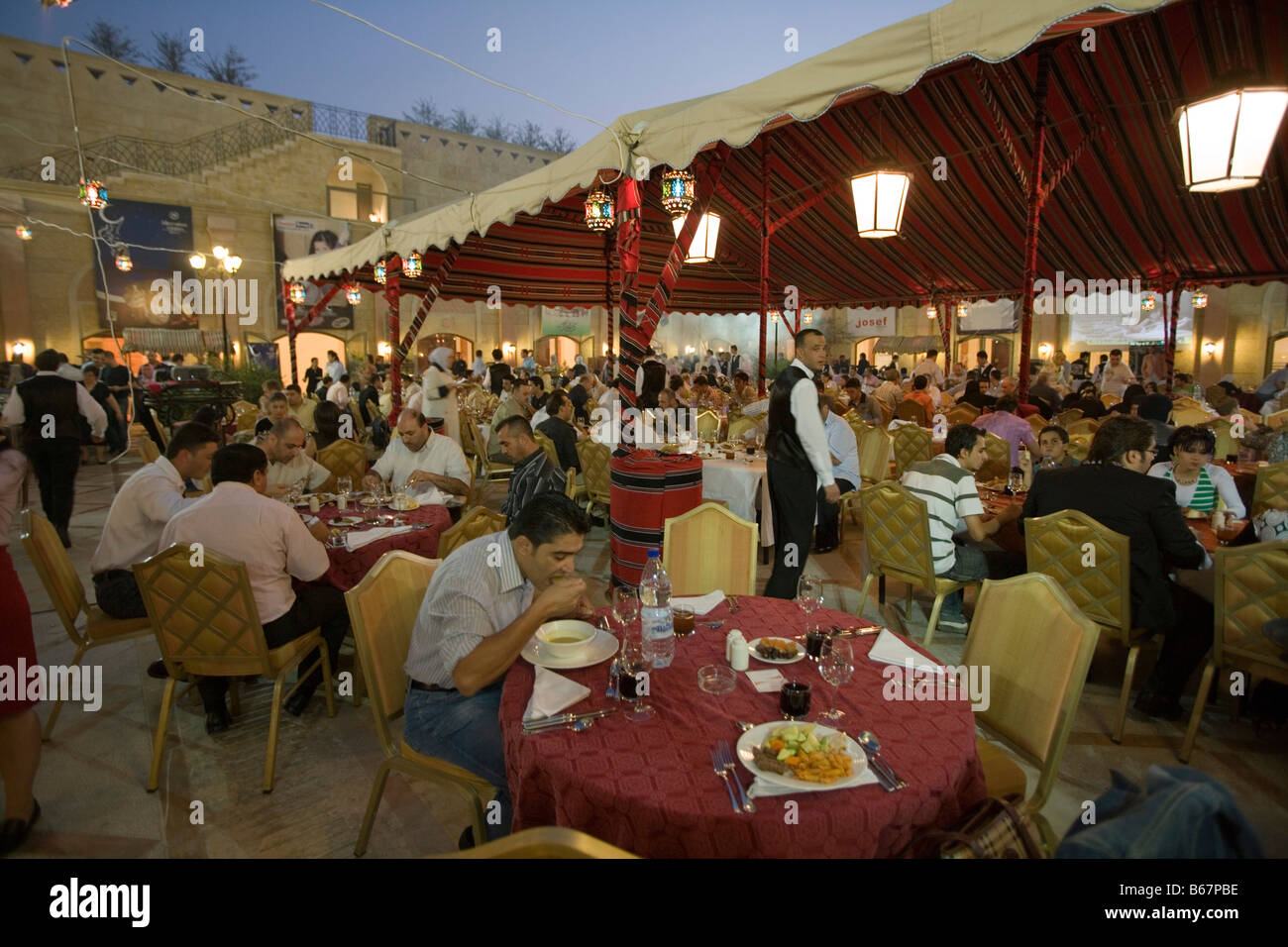 Ramadan Iftar buffet at Sheraton Aleppo Hotel, Aleppo, Syria, Asai Stock Photo