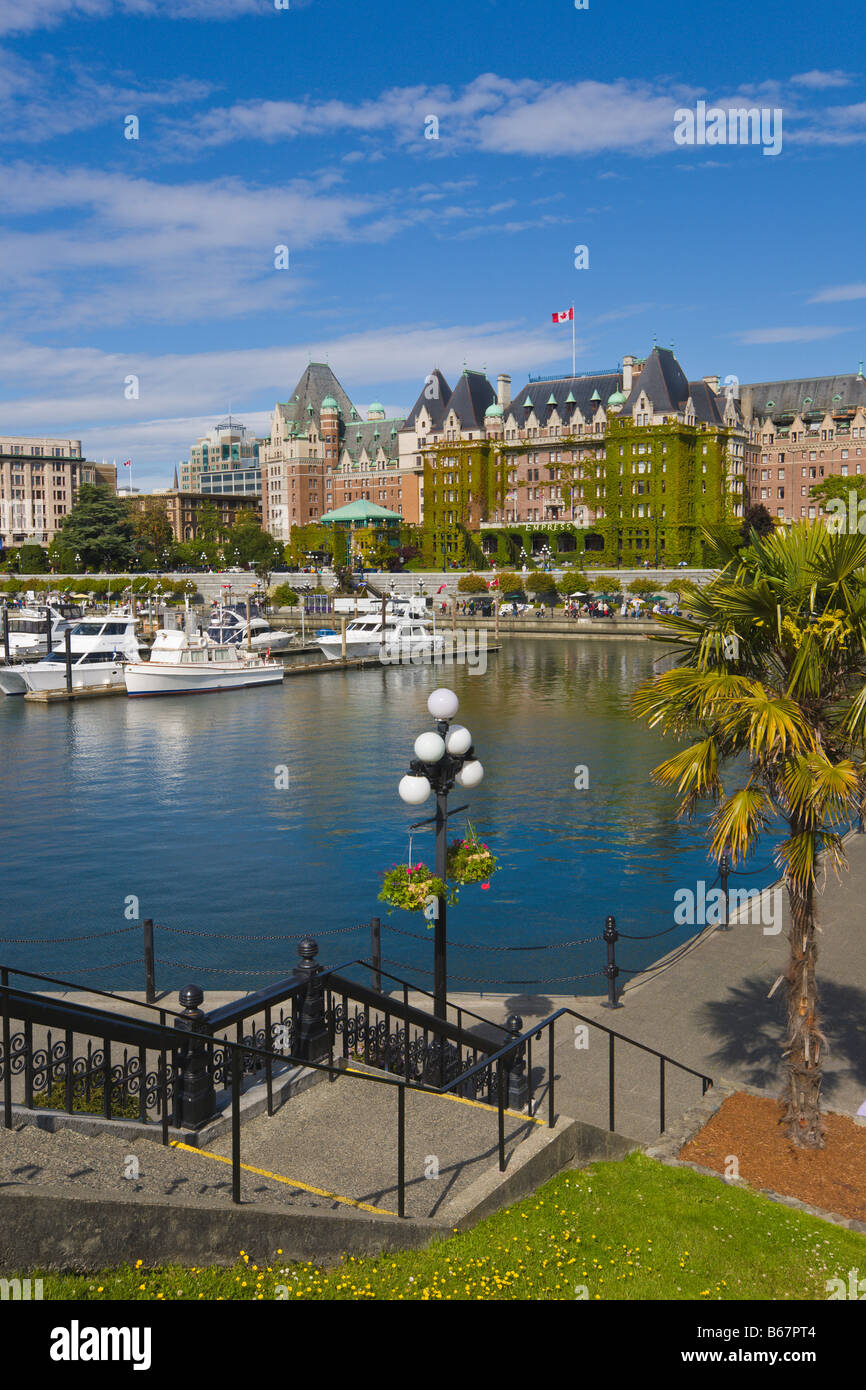 “Empress Hotel” and Inner Harbour waterfront Victoria “Vancouver Stock Photo - Alamy