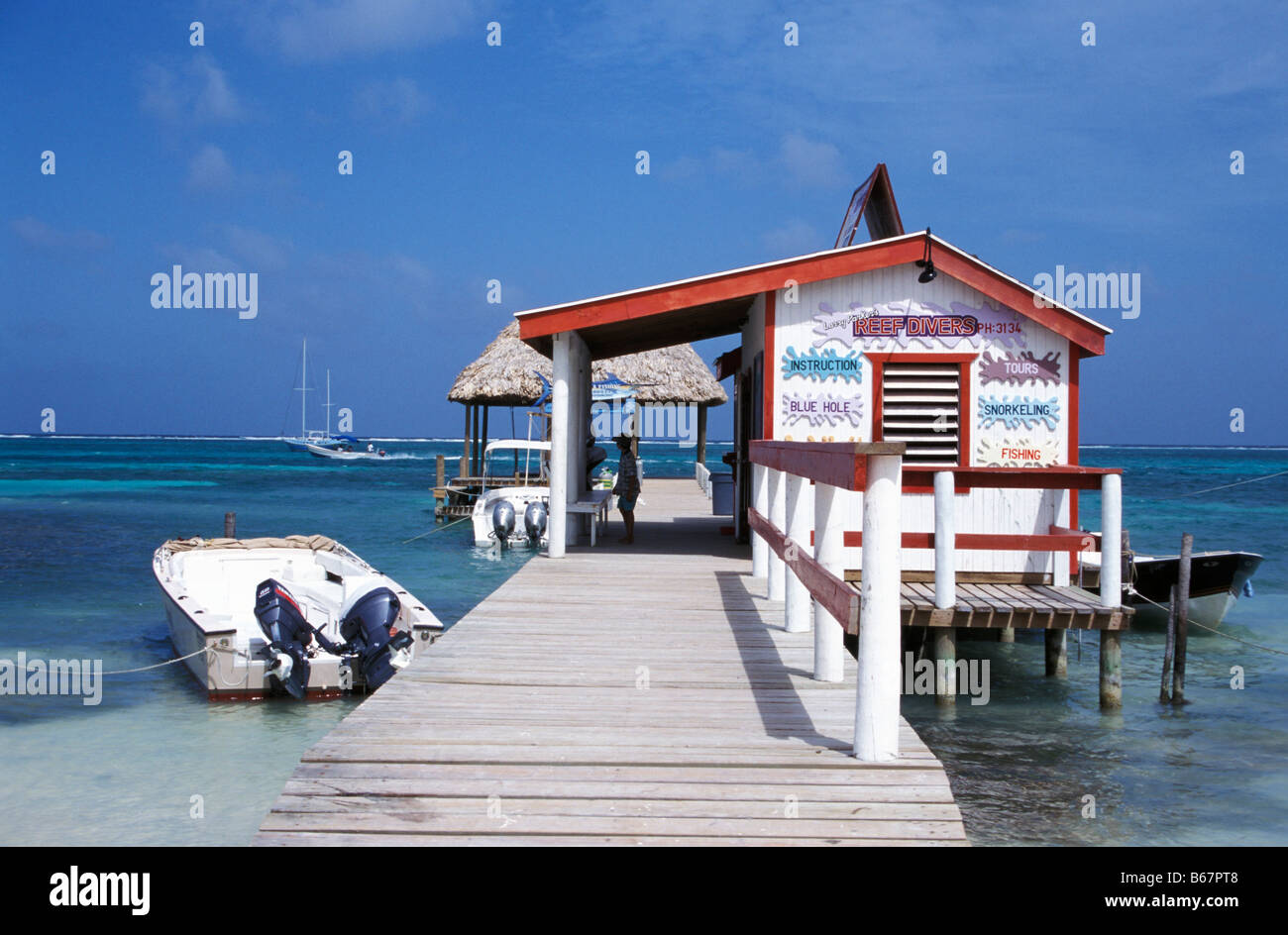 Diving School, San Pedro, Ambergris Caye, Belize Stock Photo Alamy