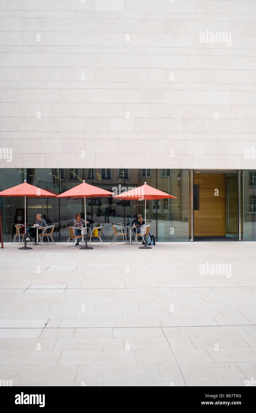 National Museum of History and Art, Cafe, Luxembourg Stock Photo