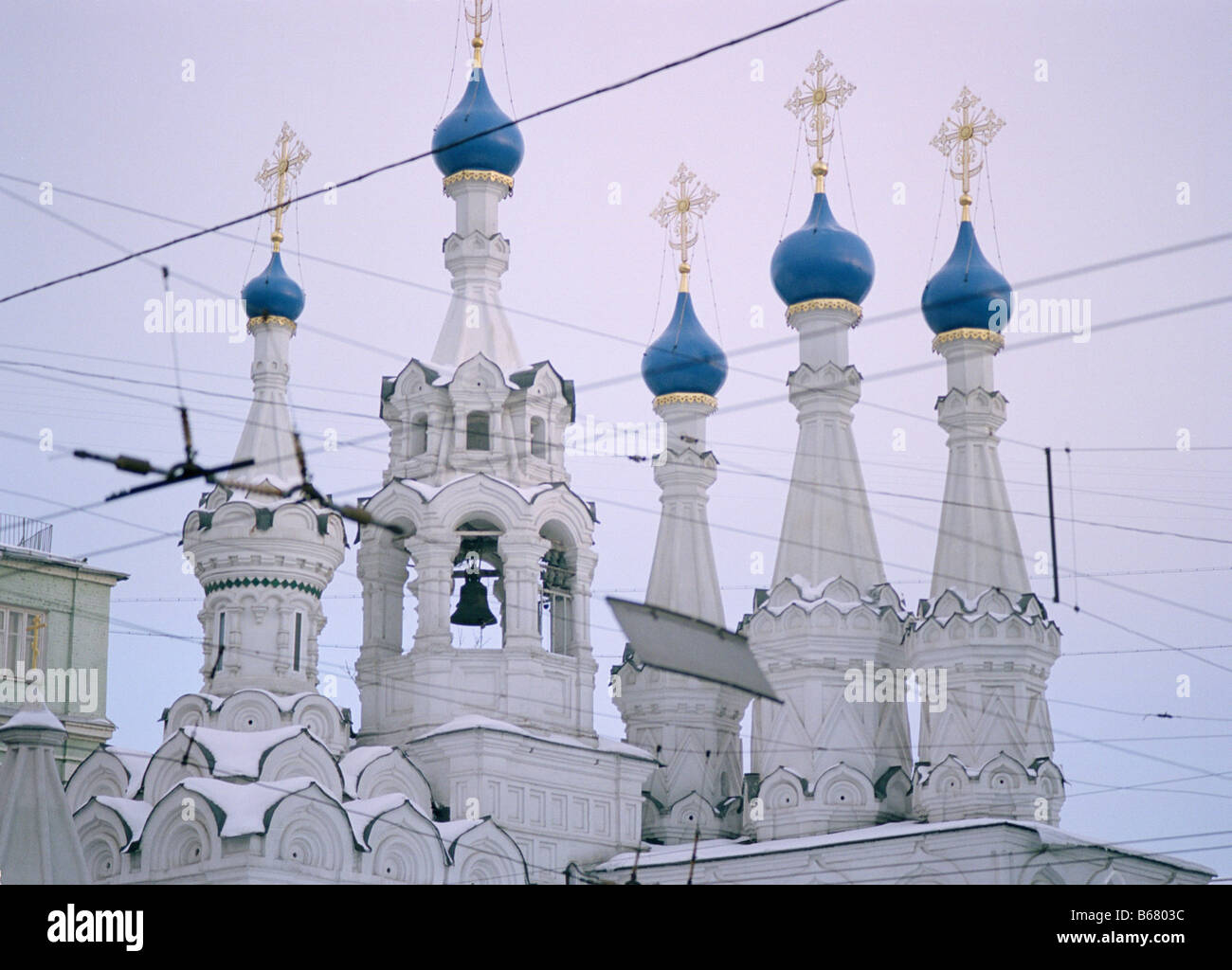 Nativity Church at Putinki on Malaya Dmitrovka Street, Moscow, Russia Stock Photo