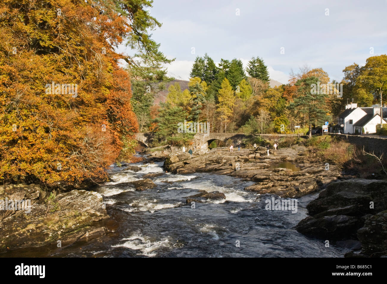Falls of Dochart, Killin, Scotland Stock Photo