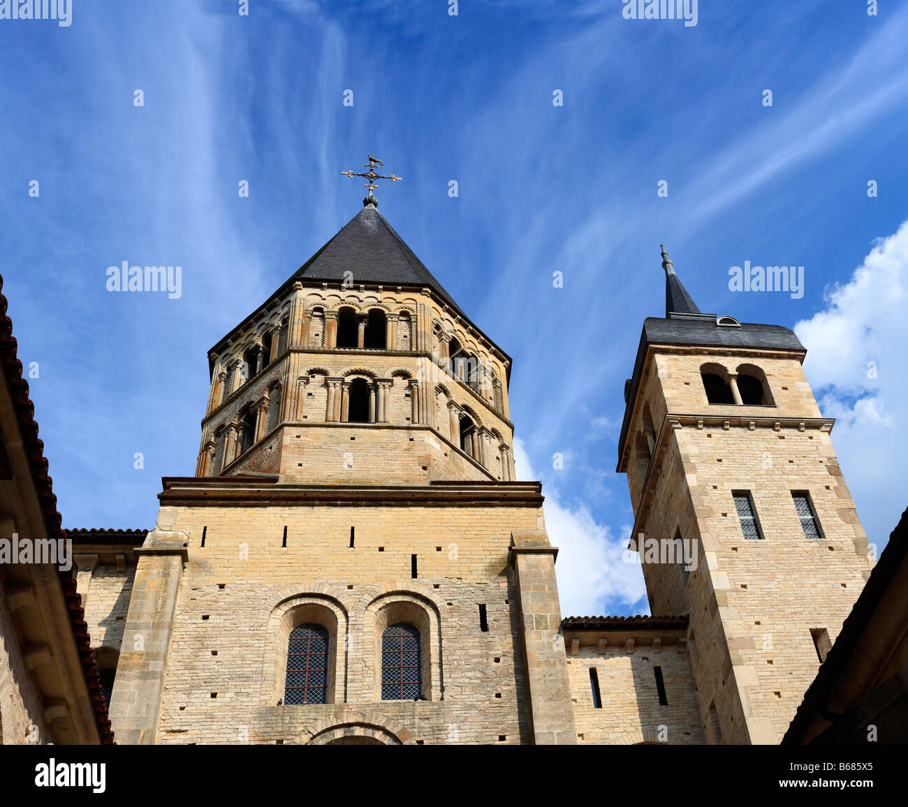 Benedictine Cluny Abbey (1088-1131), Burgundy, France Stock Photo