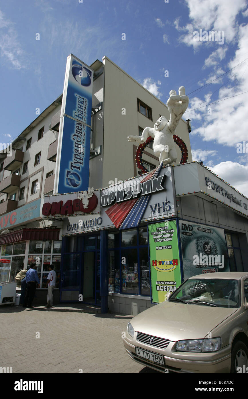 Shops In Streets Of City Of Astana Kazakhstan Stock Photo - Alamy