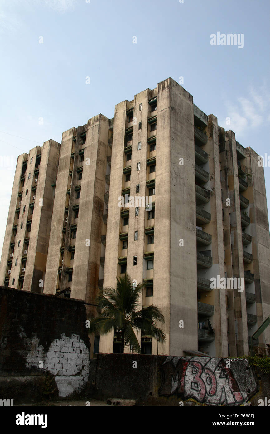 High rise apartment block Bali district Douala Cameroon West Africa