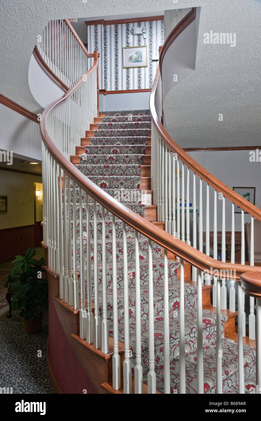 Curved Staircase Stock Photo