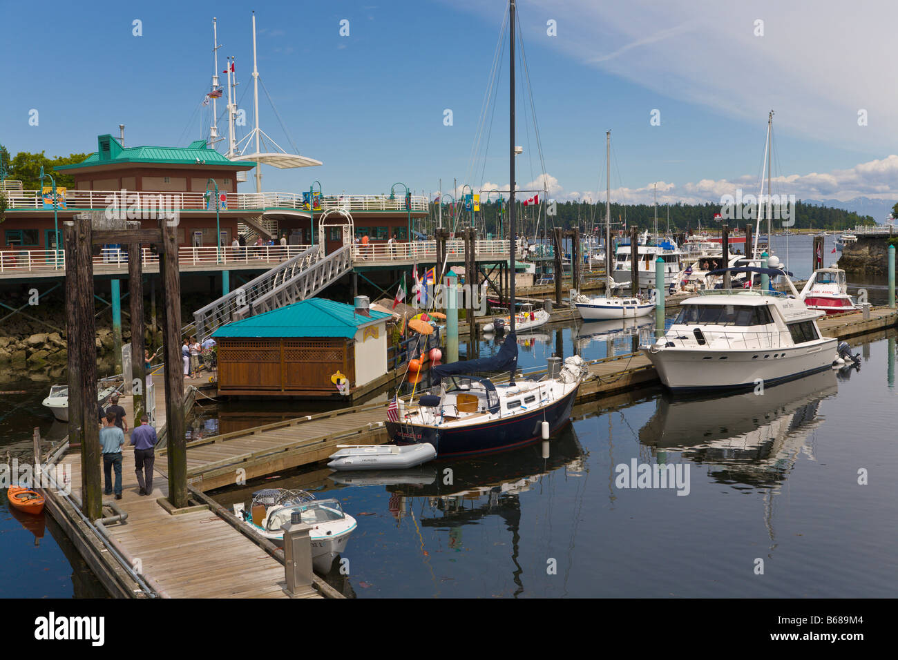 Marina Nanaimo 'Vancouver Island' 'British Columbia' Canada Stock Photo
