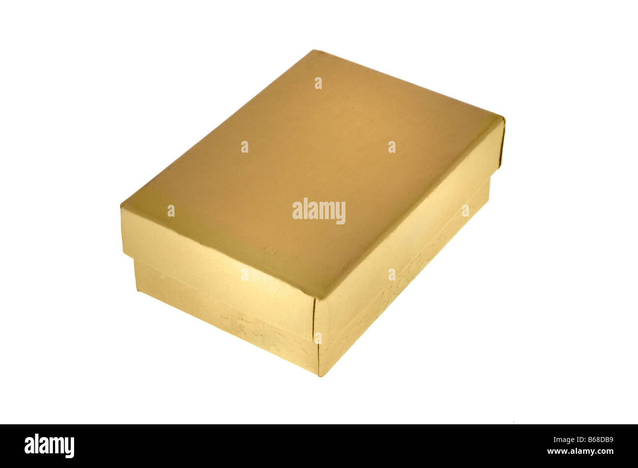 Gold gift box Stock Photo