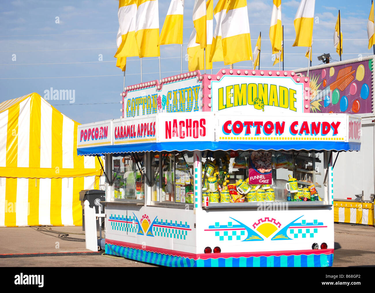Concession stand at a carnival Stock Photo