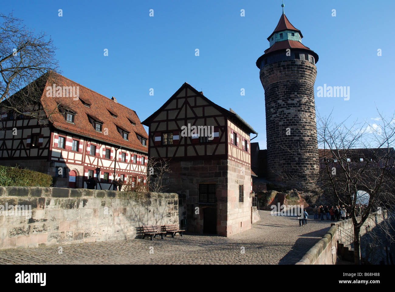 Imperial Palace of Nuremberg Germany Stock Photo