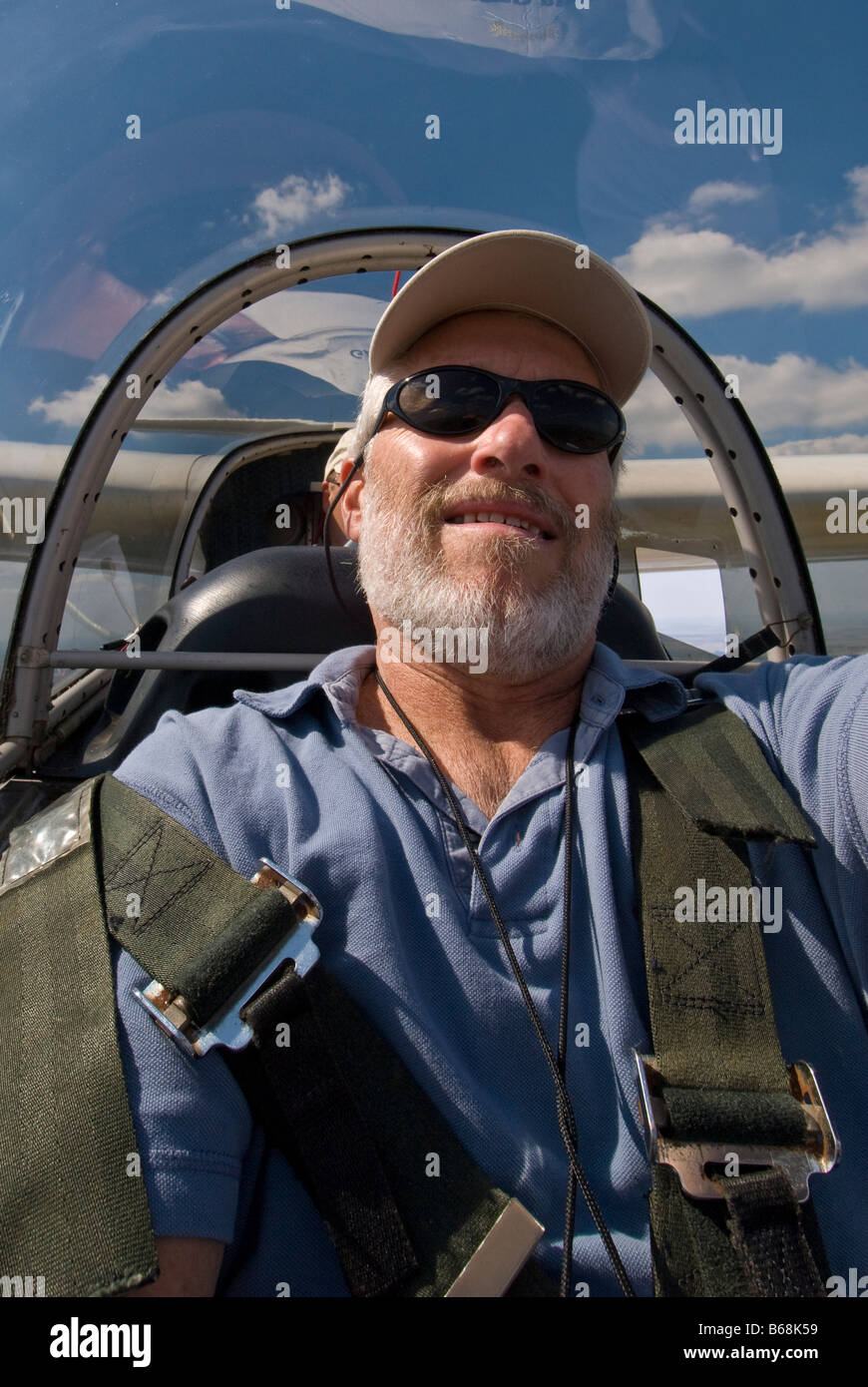 Inside the cockpit of a Blanik L23 glider, Greater Houston Soaring