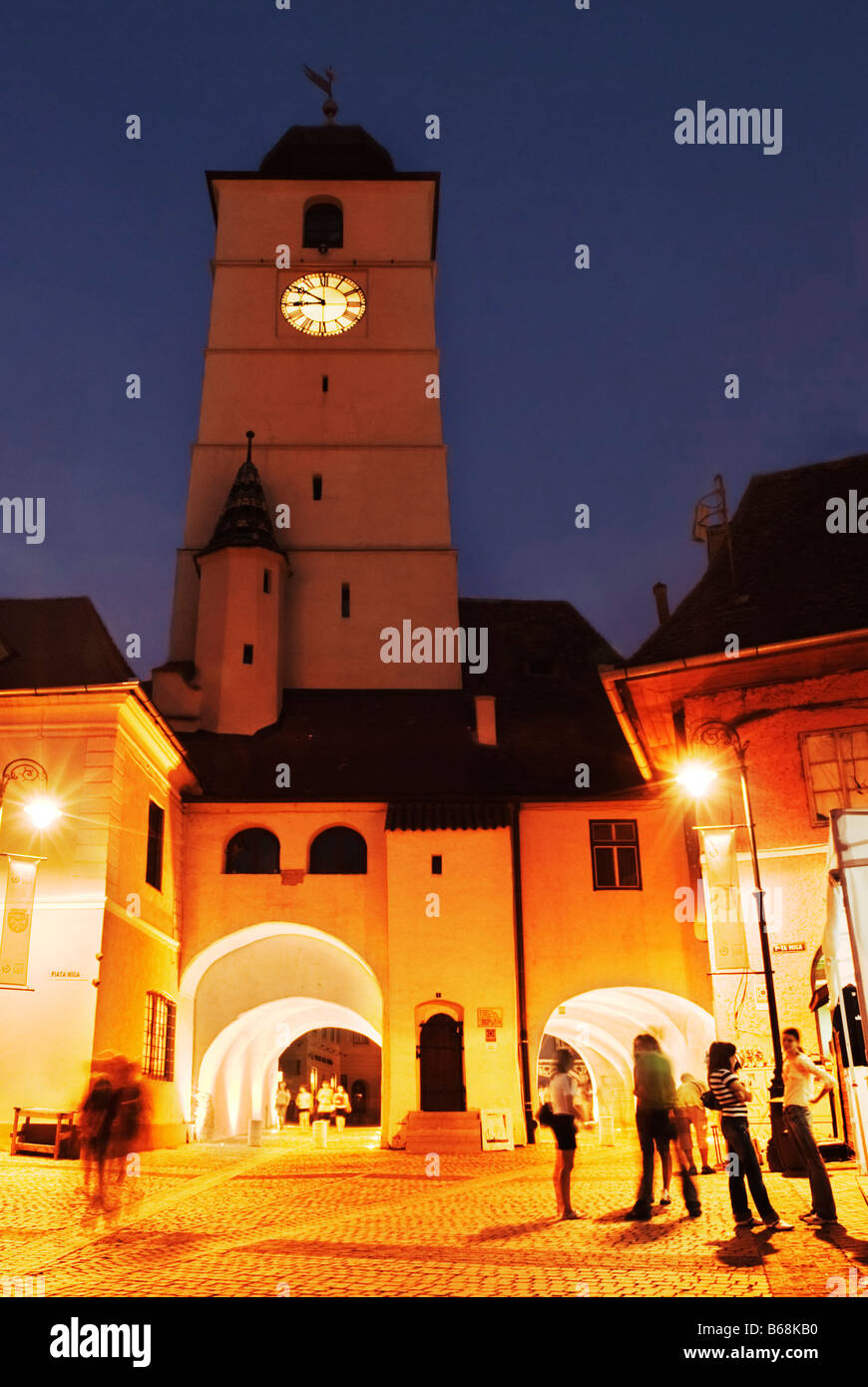 turnul sfatului, Sibiu Romania Stock Photo