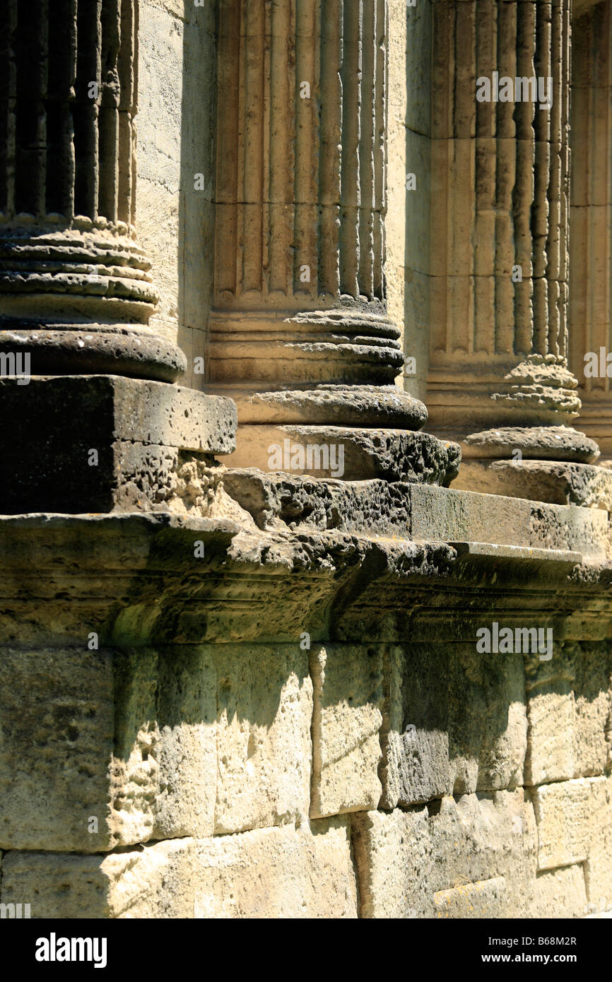 Roman architecture, Triumphal Arch (27 AD), UNESCO World Heritage Site, Orange, Vaucluse, Provence, France Stock Photo