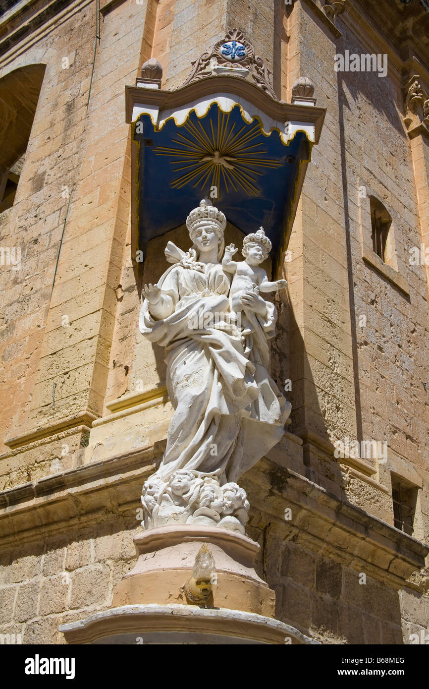 Statue outside Carmelite Priory, also known as Our Lady of Mount Carmel