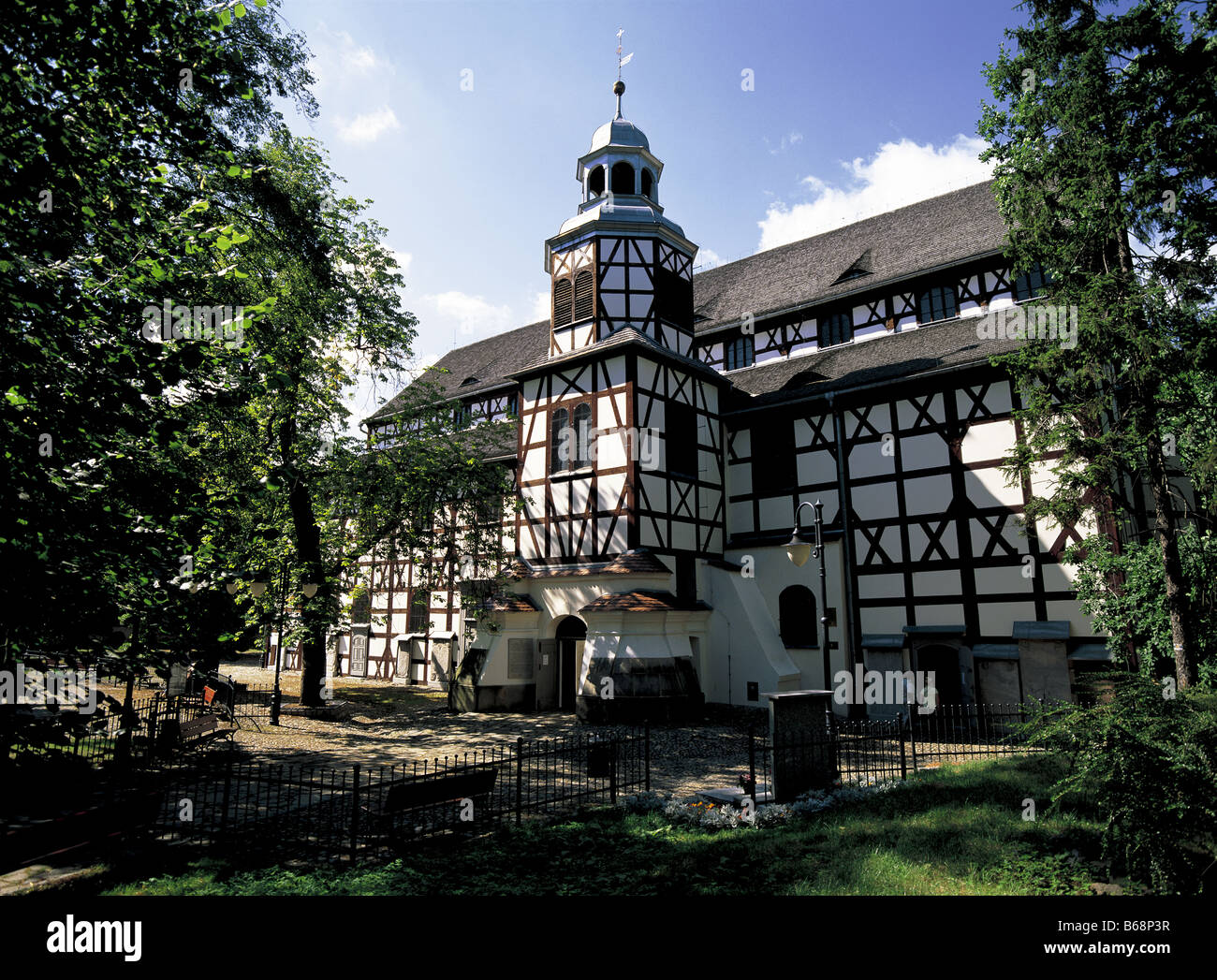 Wooden Church of Peace at Jawor, Poland Stock Photo