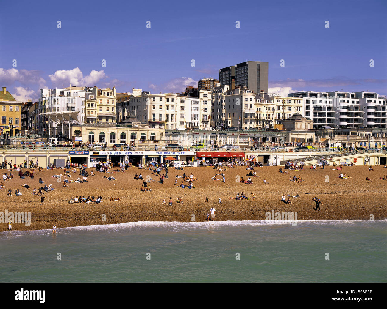 Brighton Beach on south coast Sussex England UK Stock Photo