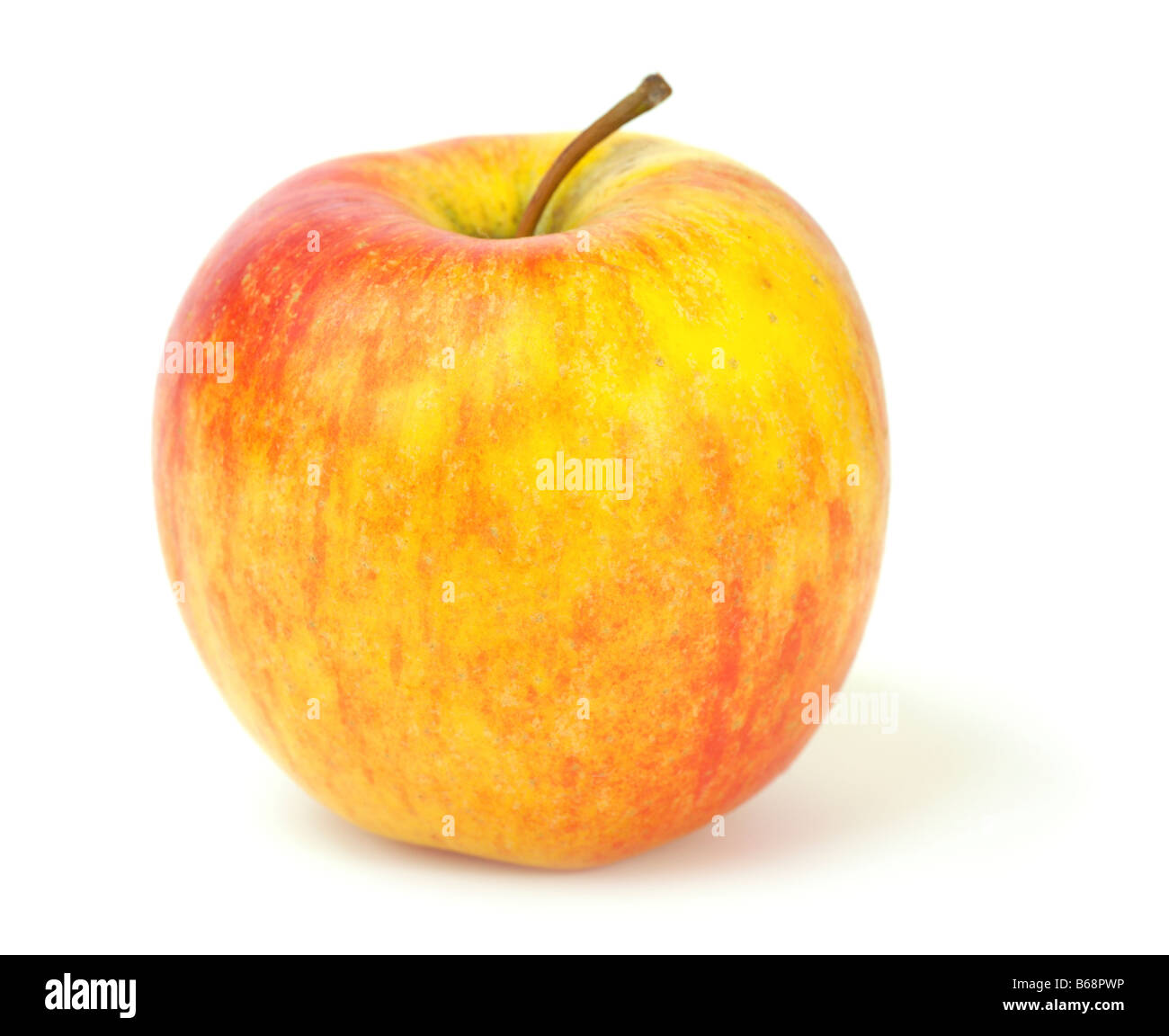 Big red yellow delicious apple isolated on white background Stock Photo ...