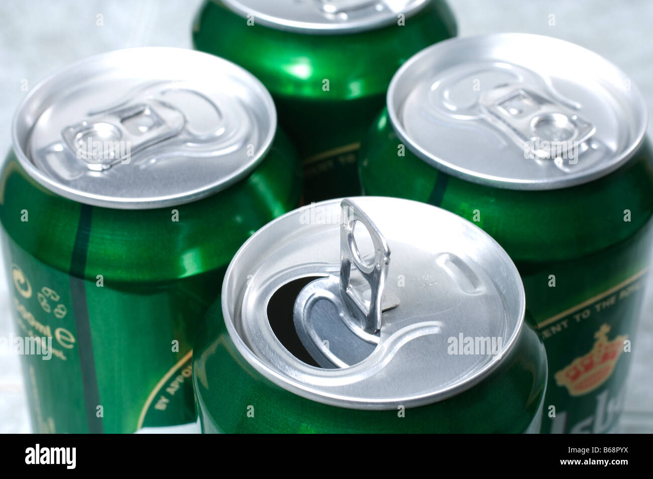 The tops of beer cans with ringpulls Stock Photo Alamy