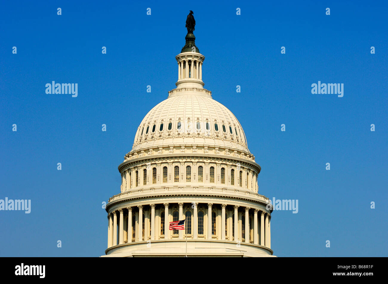 Central dome of the United States Capitol, Washington, DC., USA Stock Photo