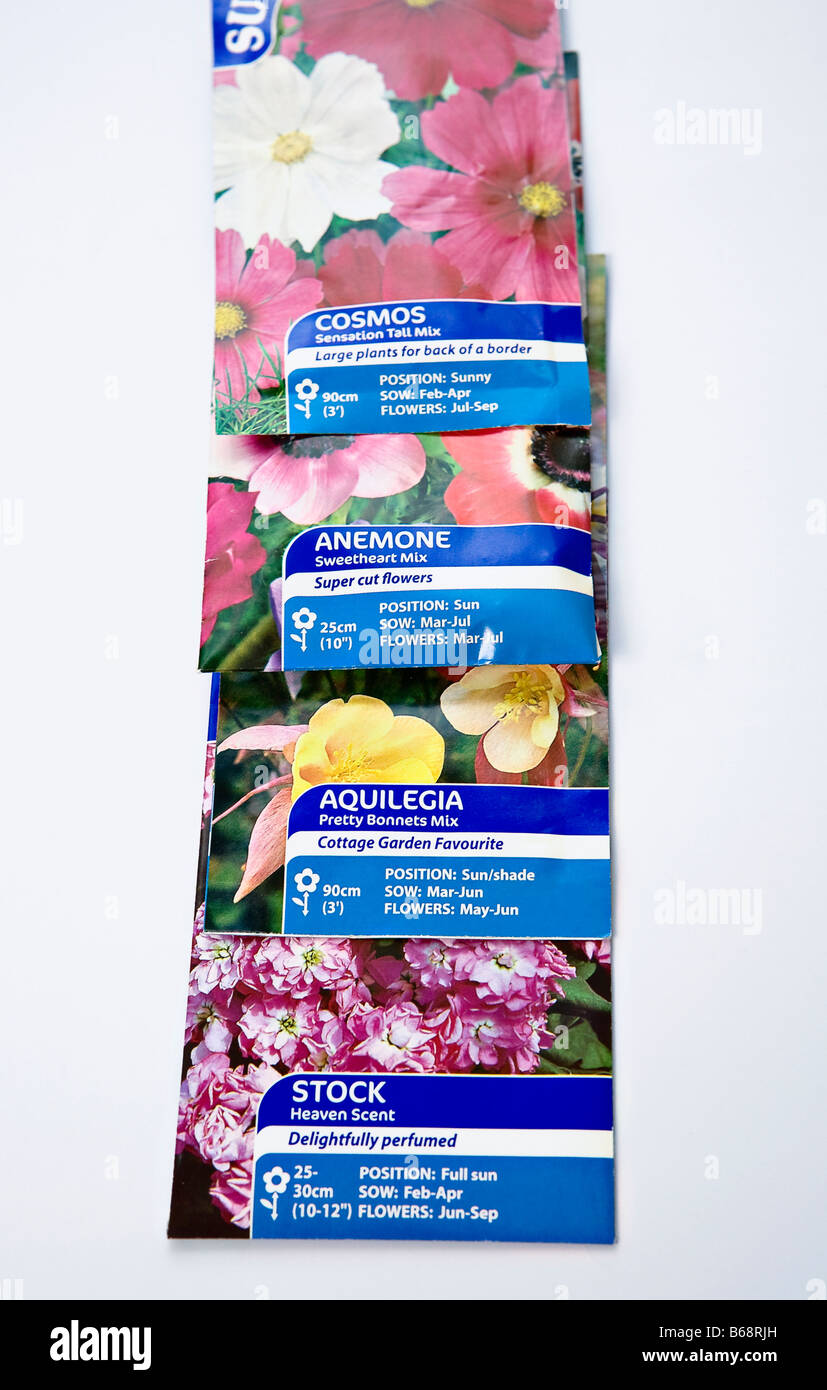 Flower seeds packet hi-res stock photography and images - Alamy