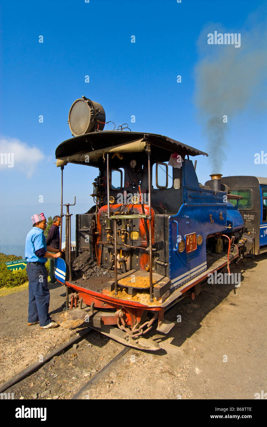 The 'Toy Train' of the Darjeeling Himalayan Railway Stock Photo