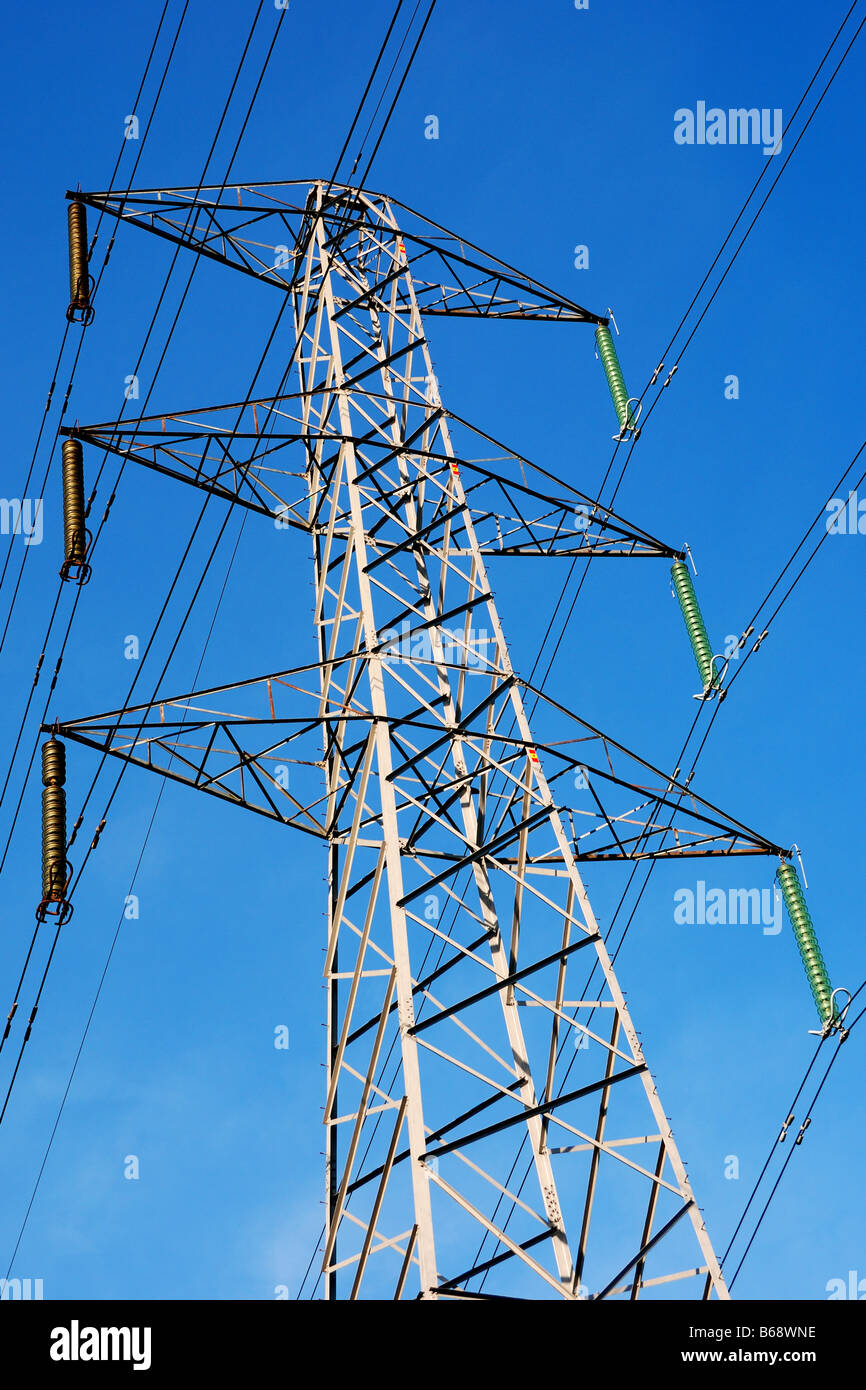 UK Electricity pylon, England Stock Photo